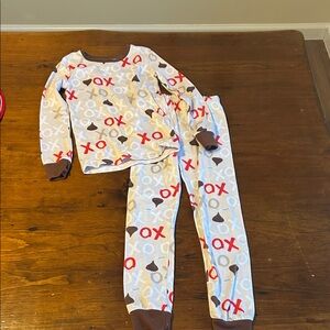 Kids Pajamas Hershey’s kisses with XO Pattern